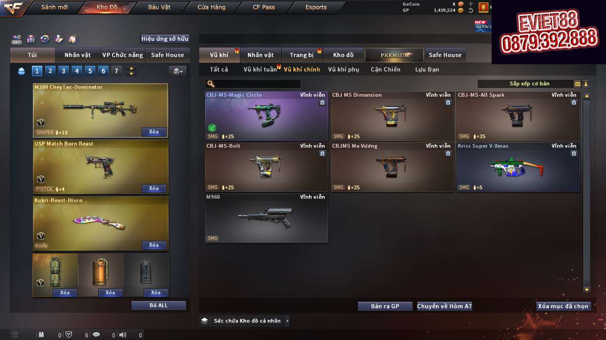 shop acc cf uy tin gia re